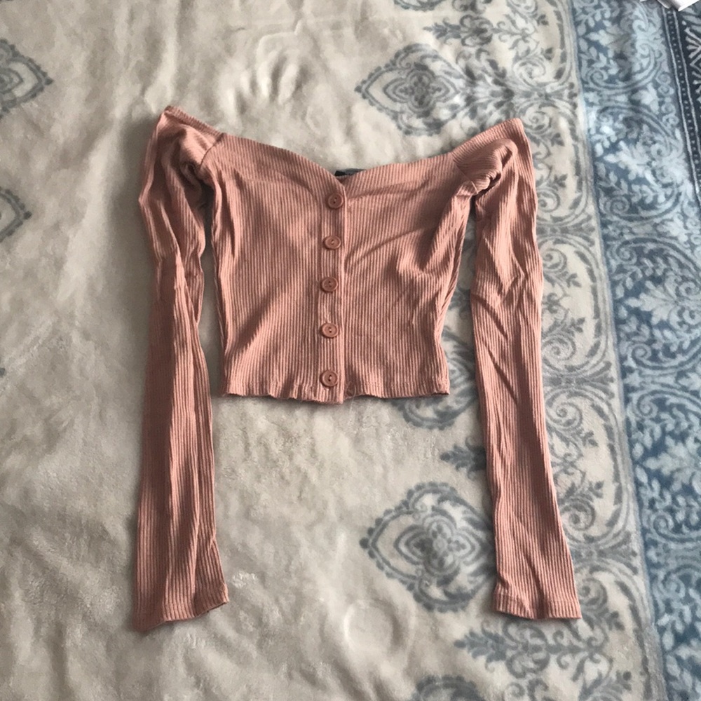 Off the shoulder crop top